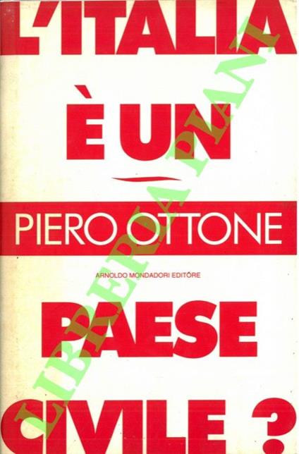 L' Italia è un Paese civile? - Piero Ottone - copertina