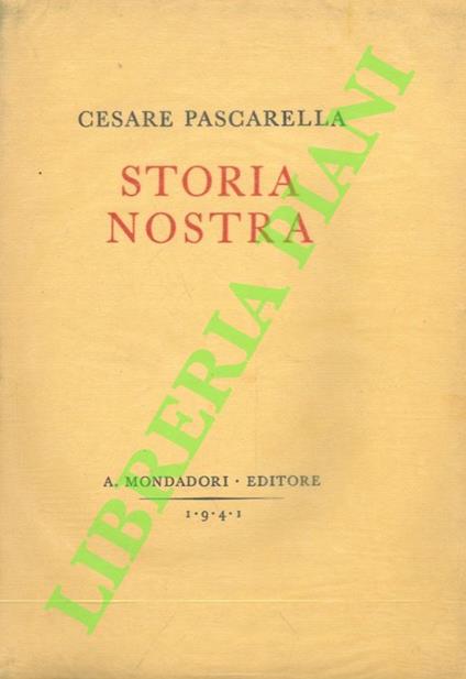 Storia nostra - Cesare Pascarella - copertina