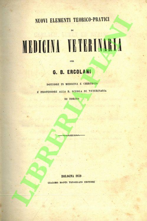 Nuovi elementi teorico-pratici di medicina veterinaria - copertina