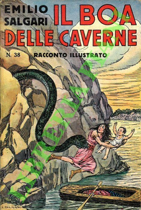 Il boa delle caverne - Emilio Salgari - copertina