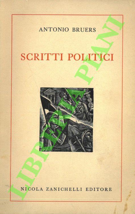Scritti politici - Antonio Bruers - copertina