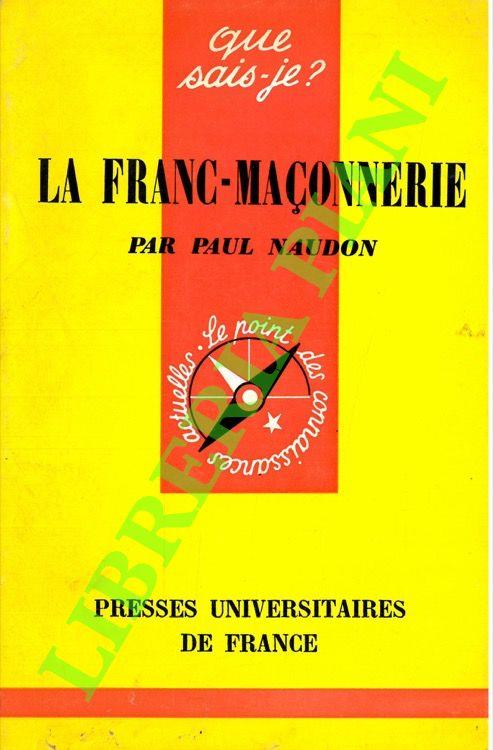 franc-maçonnerie - Paul Naudon - copertina
