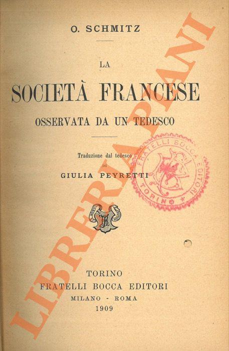 società francese osservata da un tedesco - copertina