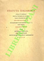 Statuta goliardica civilia et criminalia inclitae Universitatis Bononiae Almae Studiorum Matris