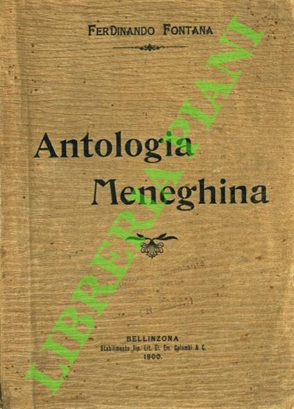Antologia meneghina. - Ferdinando Fontana - copertina