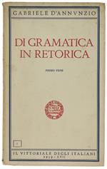 Di Gramatica In Retorica. Primo Vere