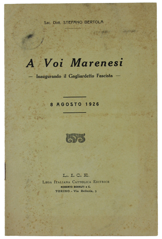 Bergoglio Libri d'Epoca Snc