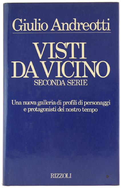 Visti Da Vicino. Seconda Serie - Giulio Andreotti - copertina