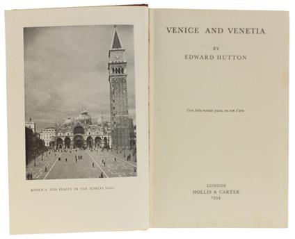 Venice And Venetia - Edward Hutton - copertina