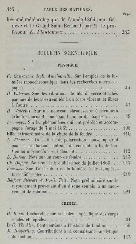 Bibliotheque Universelle Et Revue Suisse. Archives Des Sciences Physiques Et Naturelles. Nouvelle Période
