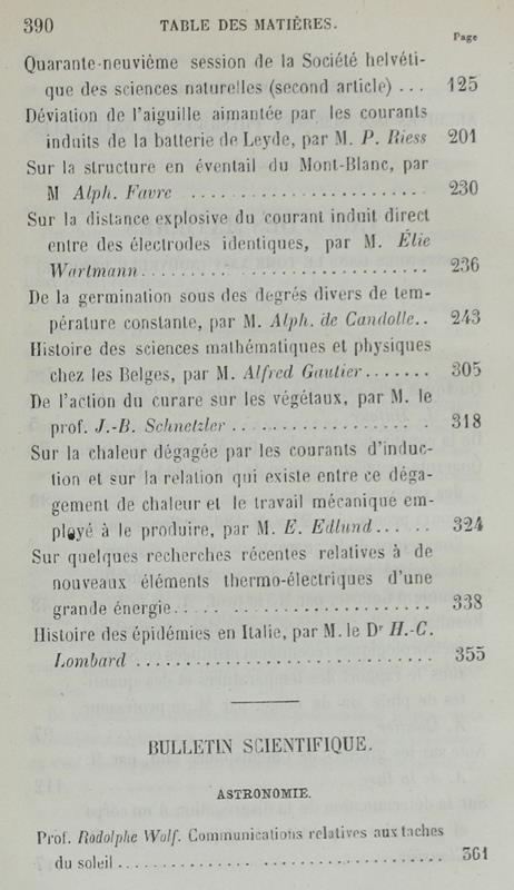 Bibliotheque Universelle Et Revue Suisse. Archives Des Sciences Physiques Et Naturelles. Nouvelle Période
