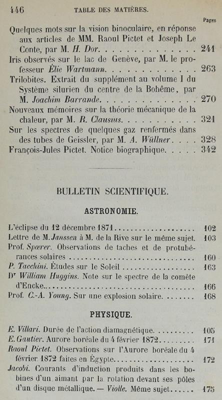 Bibliotheque Universelle Et Revue Suisse. Archives Des Sciences Physiques Et Naturelles. Nouvelle Période