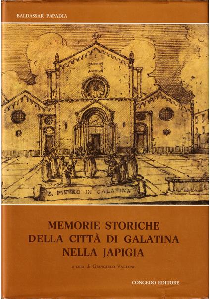 Memorie storiche della città di Galatina nella Japigia - copertina