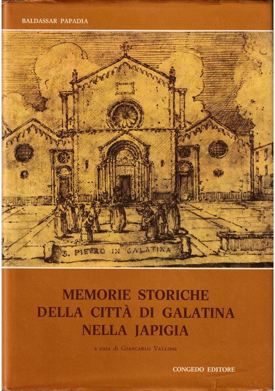 Memorie storiche della città di Galatina nella Japigia - copertina
