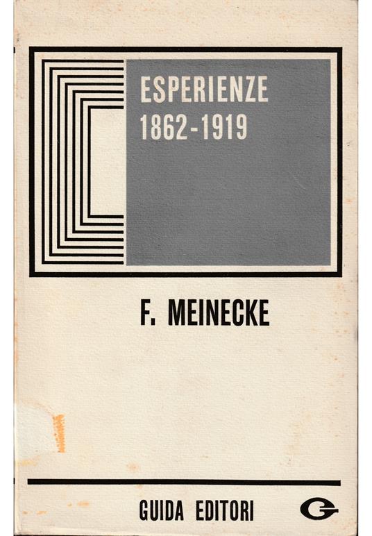Esperienze 1862-1919 - copertina