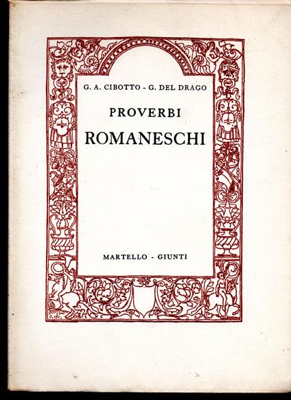 Proverbi romaneschi - copertina