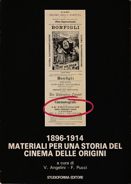 1896-1914 Materiali per una storia del cinema delle origini - copertina