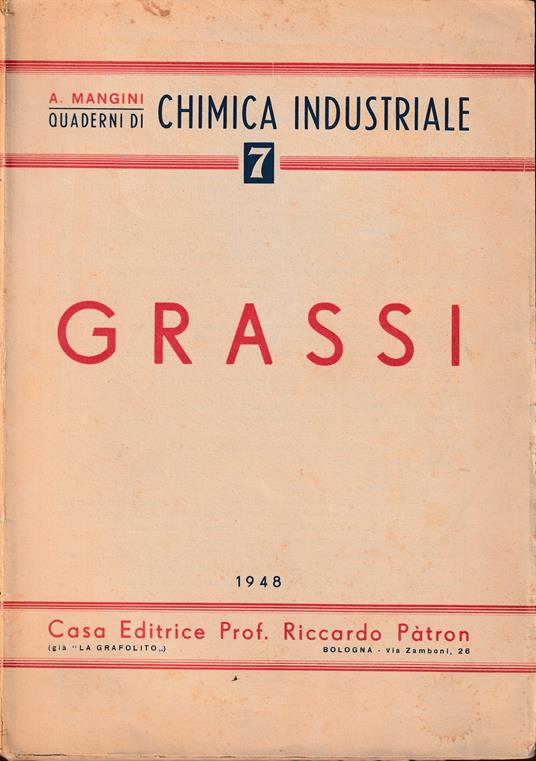 Grassi - Angelo Mangini - copertina