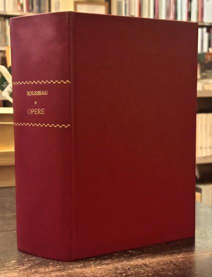 Opere - Jean-Jacques Rousseau - copertina