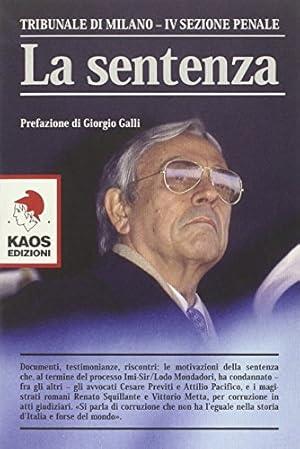 Sentenza - copertina