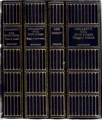 Vita di un uomo, in 4 voll - Giuseppe Ungaretti - copertina