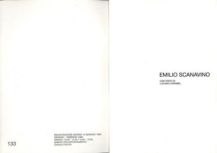Emilio Scanavino - Luciano Caramel - copertina