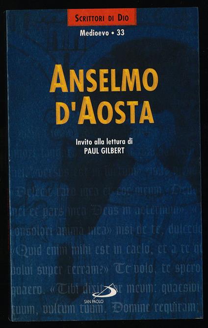Anselmo d'Aosta - Paul Gilbert - copertina