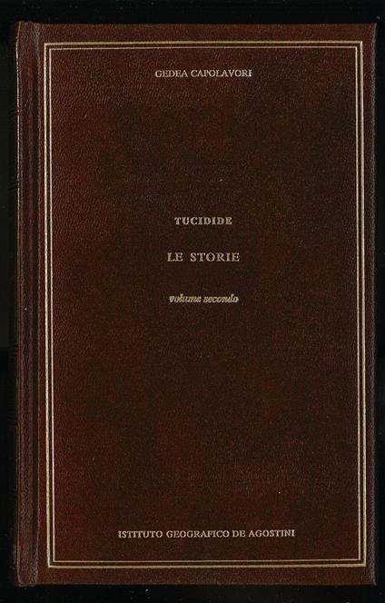 Le storie. Libri V-VI-VII-VIII - Tucidide - copertina