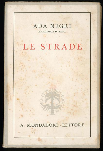 Le strade - Ada Negri - copertina