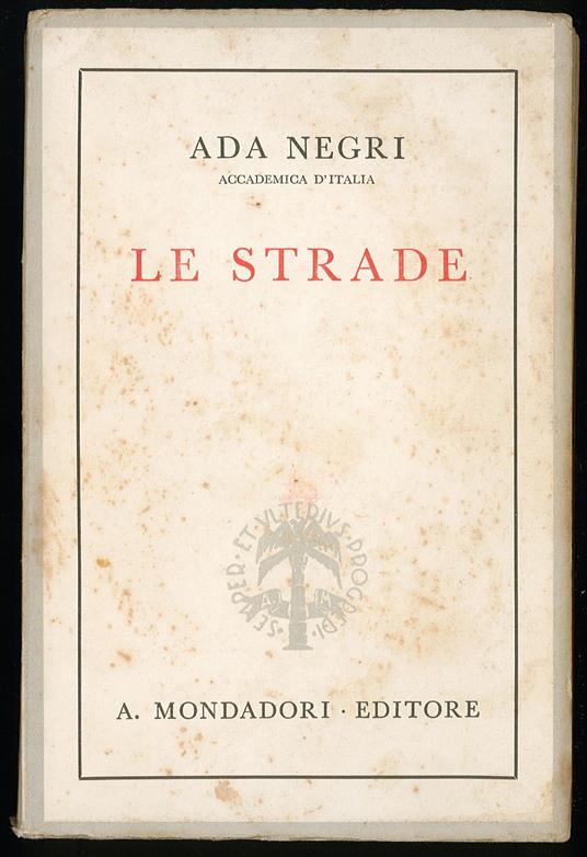 Le strade - Ada Negri - copertina