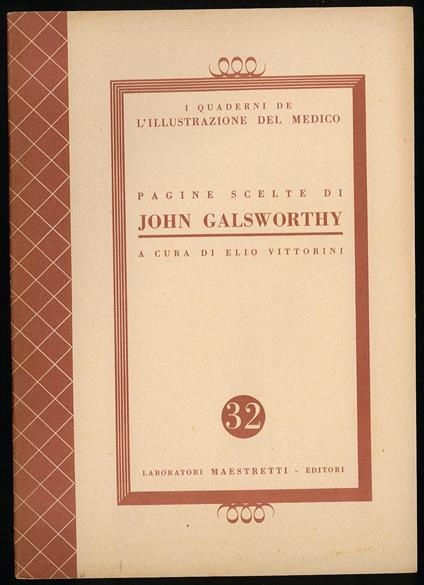 Pagine scelte di John Galsworthy - Elio Vittorini - copertina