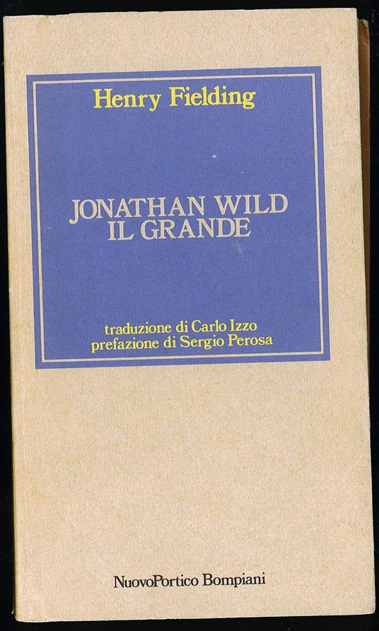 Jonathan Wild il grande - Henry Fielding - copertina