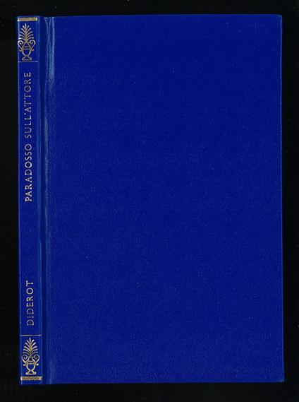 Paradosso sull'attore - Denis Diderot - copertina