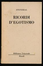 Ricordi d'egotismo