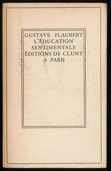 L' education Sentimentale - Gustave Flaubert - copertina