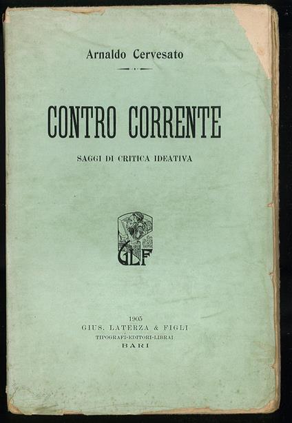 Contro corrente - Arnaldo Cervato - copertina