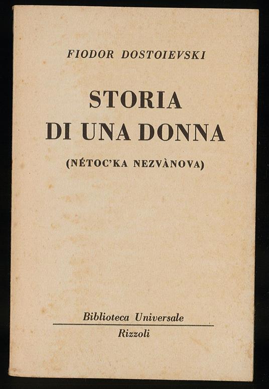 Storia di una donna - copertina
