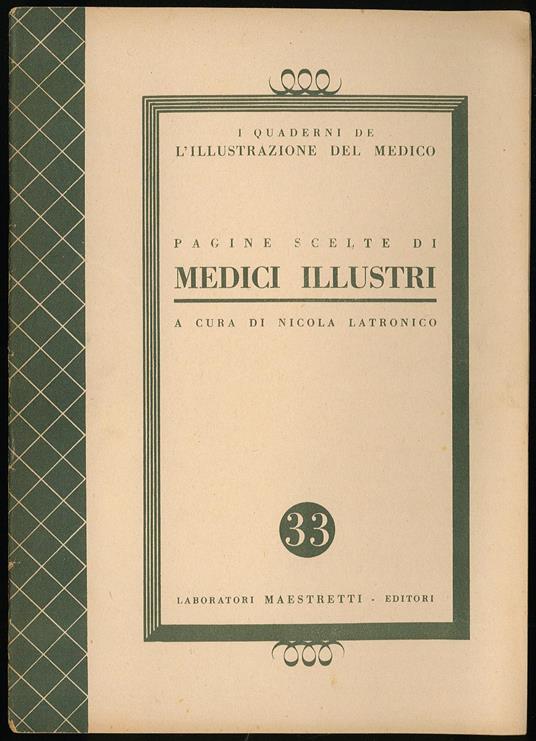 Pagine scelte di medici illustri - copertina