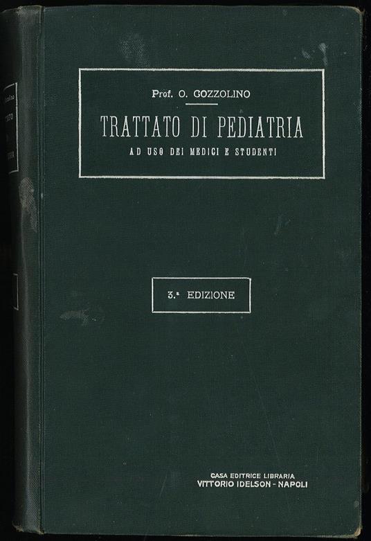 Trattato di pediatra ad uso dei medici e studenti - copertina