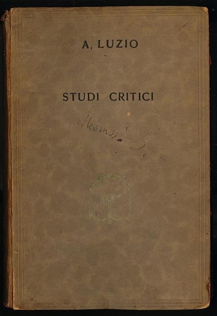Studi critici - copertina