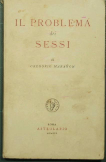 Il problema dei sessi - copertina