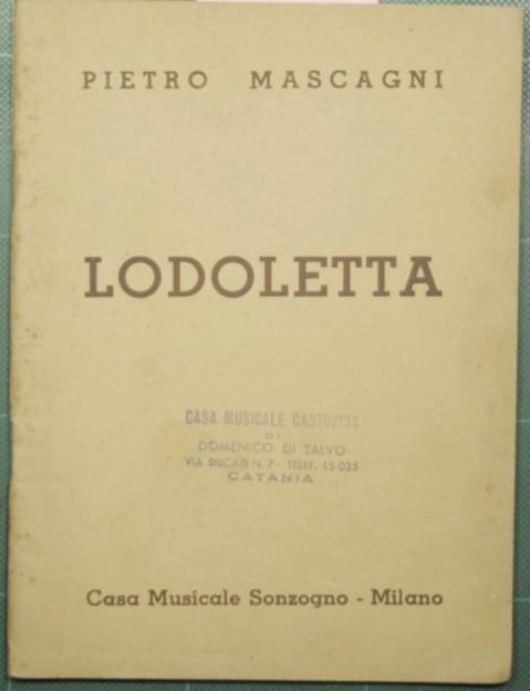 Lodoletta - Pietro Mascagni - copertina