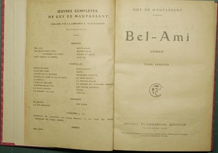 Bel-Ami; Une vie; Le Horla; Clair de lune; La maison Tellier - Guy de Maupassant - copertina