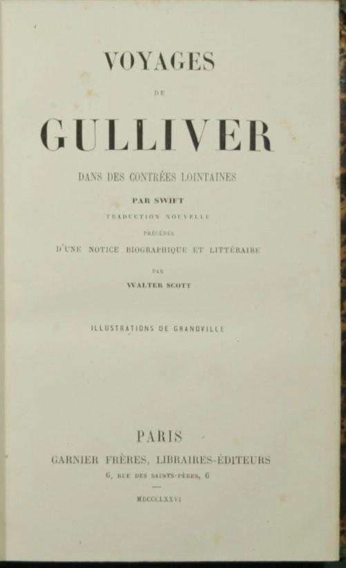 Voyages de Gulliver dan des contrees lointaines - Jonathan Swift - copertina