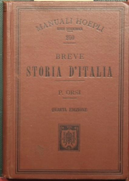 Breve storia d'Italia - Pietro Corsi - copertina