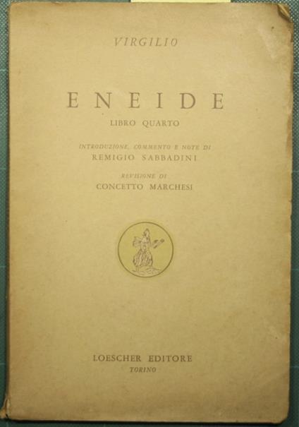 Eneide - Libro quarto - Virgilio - copertina