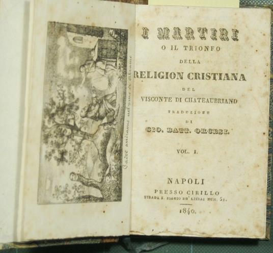 I martiri o Il trionfo della religion cristiana - François-René de Chateaubriand - copertina