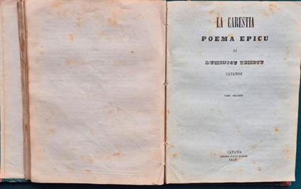 carestia - Domenico Tempio - copertina