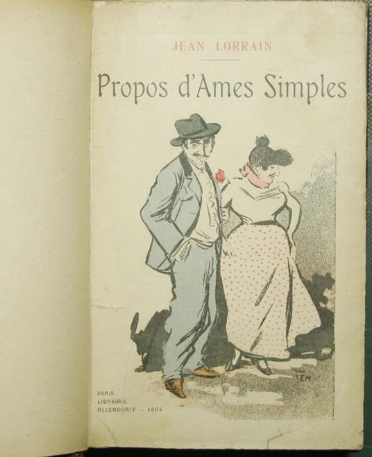 Propos d'Ames simples - Jean Lorrain - copertina