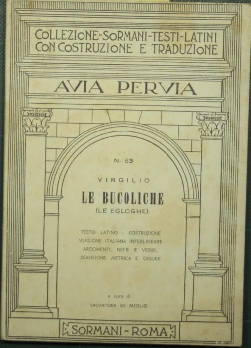 Le bucoliche (Le egloghe) - Virgilio - copertina